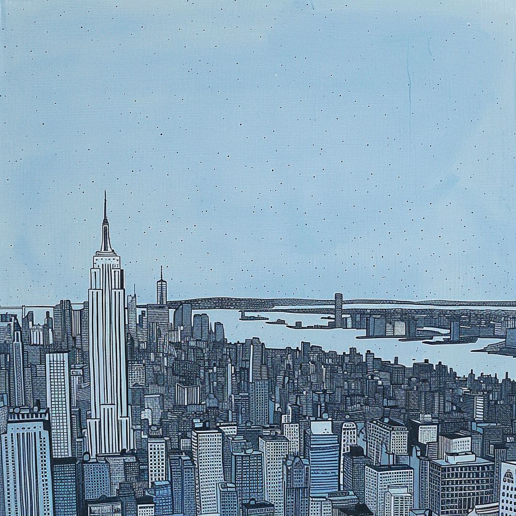 Example of an image generated using the prompt --sref 1406843535 in MidJourney